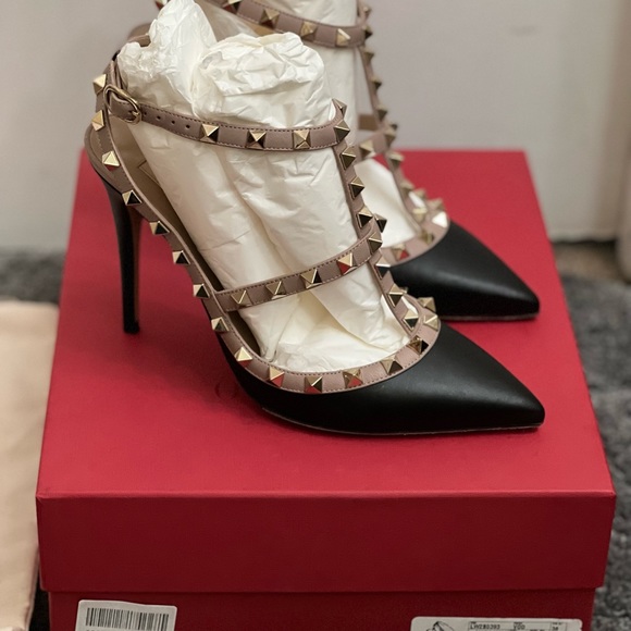 💯Authentic Valentino Garavani Rockstud Ankle Strap - Picture 6 of 11
